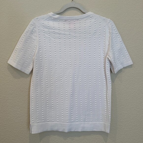 Catherine Malandrino White Short Sleeve Top - Picture 2 of 4